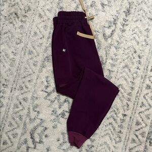 High wasted Purple Jogger scrub pants